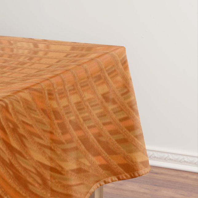Abstract Wavy Striped Pattern Lines 05 Tablecloth (In Situ)
