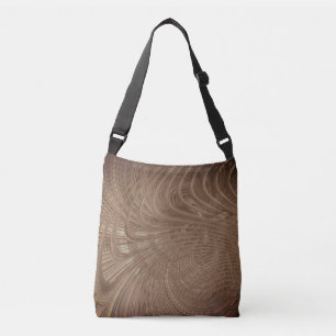 Abstract Wavy Striped Pattern Lines - Crossbody Bag