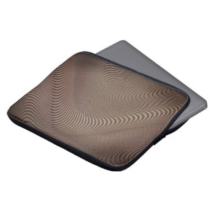 Abstract Wavy Striped Pattern Lines - Laptop Sleeve