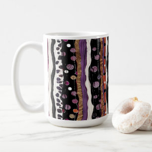 Abstract Wavy Stripes Coffee Mug