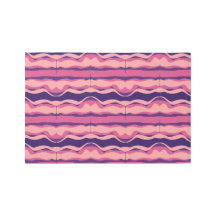 Abstract Wavy Stripes Pattern in Pink and Purple
