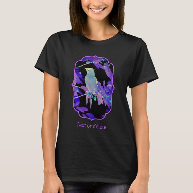 Abstract Waxwing Bird Personalized T-Shirt (Front)