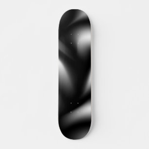 Abstract Weave in Black & White Skateboard
