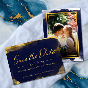 Abstract Wedding Save the Date Invitations Photo