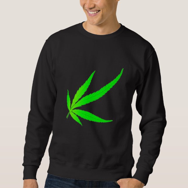 Abstract Weed Leaf Sweatshirt (Front)