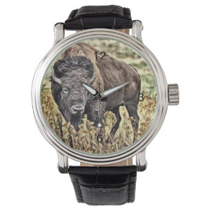 Abstract Western Buffalo Watch