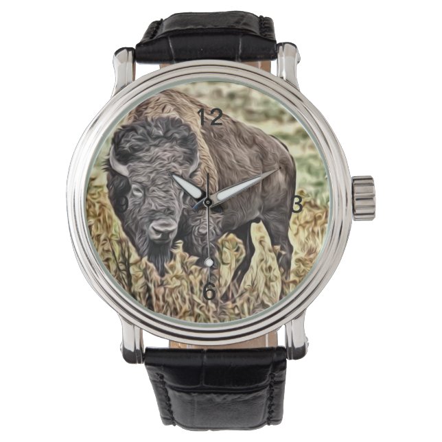 Abstract Western Buffalo Watch (Front)