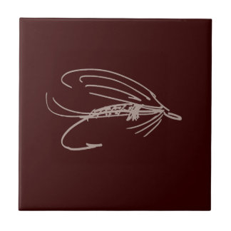 Abstract Wet Fly Lure Tile
