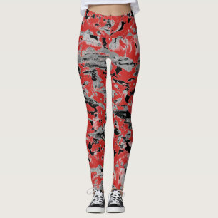 Abstract Wet Paint Leggings