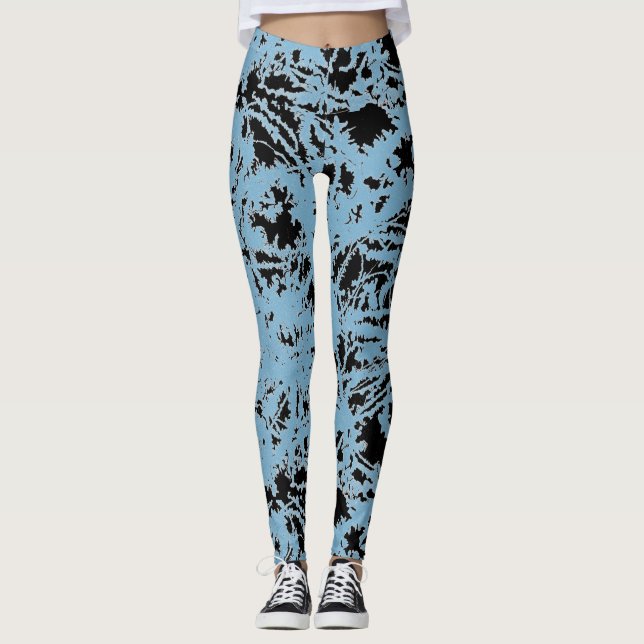 Abstract Wet Paint Leggings (Front)