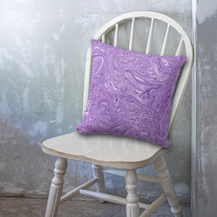 Abstract Wet Purple Paint Cushion