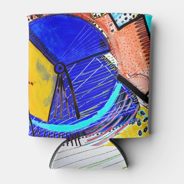 Abstract Wheel Can Cooler (Front)