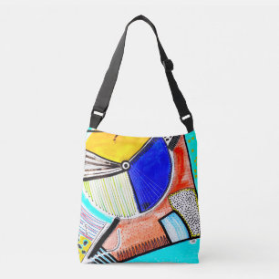 Abstract Wheel Crossbody Bag