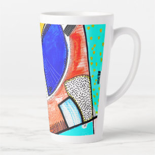 Abstract Wheel Latte Mug