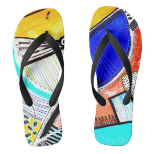 Abstract Wheel Thongs