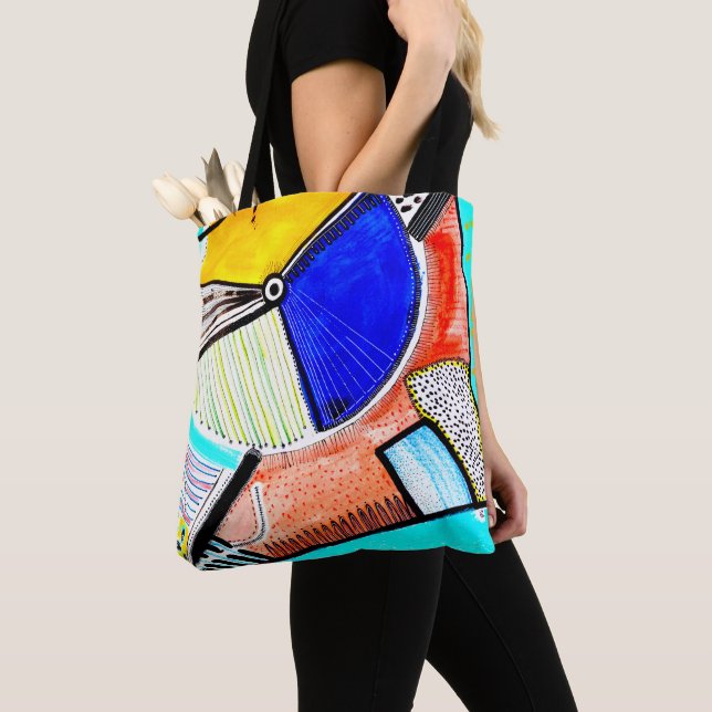 Abstract Wheel Tote Bag (Close Up)