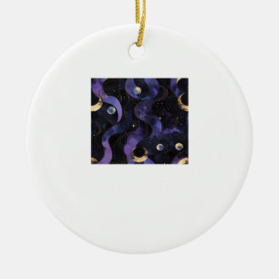 Abstract Whimsigoth Pattern Classic Ceramic Ornament