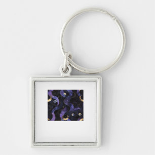 Abstract Whimsigoth Pattern Classic Key Ring