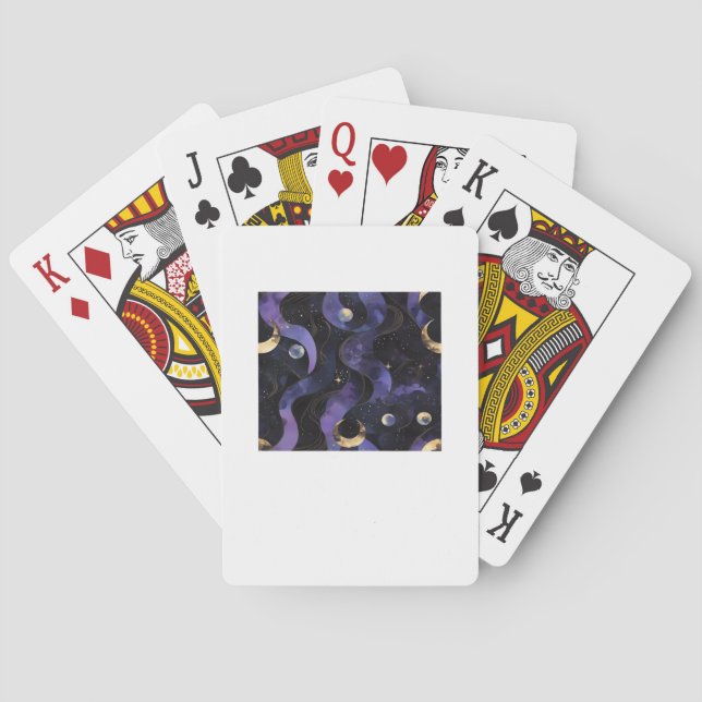 Abstract Whimsigoth Pattern Classic Playing Cards (Back)