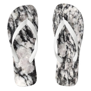 Abstract white and black blots High-Top sneakers Thongs