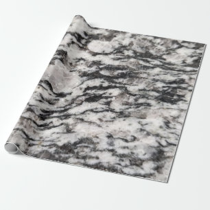 Abstract white and black blots pat wrapping paper