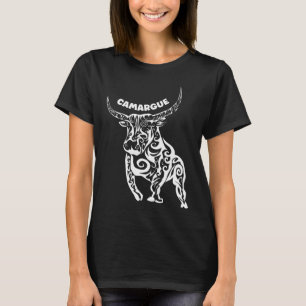 Abstract White Camargue Bull T-Shirt