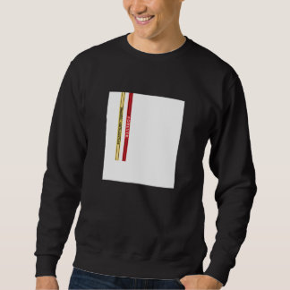 Abstract White Square Straps Illustration Graphic  Sweatshirt