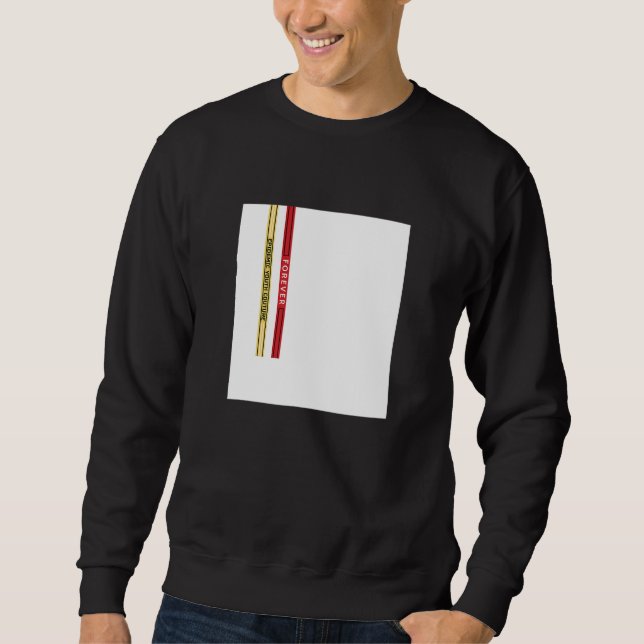 Abstract White Square Straps Illustration Graphic  Sweatshirt (Front)