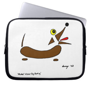Abstract Wiener Dog Laptop Sleeve
