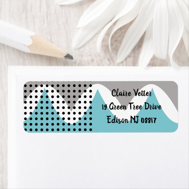 Abstract Wiggles  Return Address Label (Insitu)