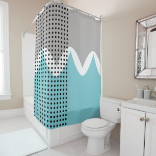 Abstract Wiggles  Shower Curtain