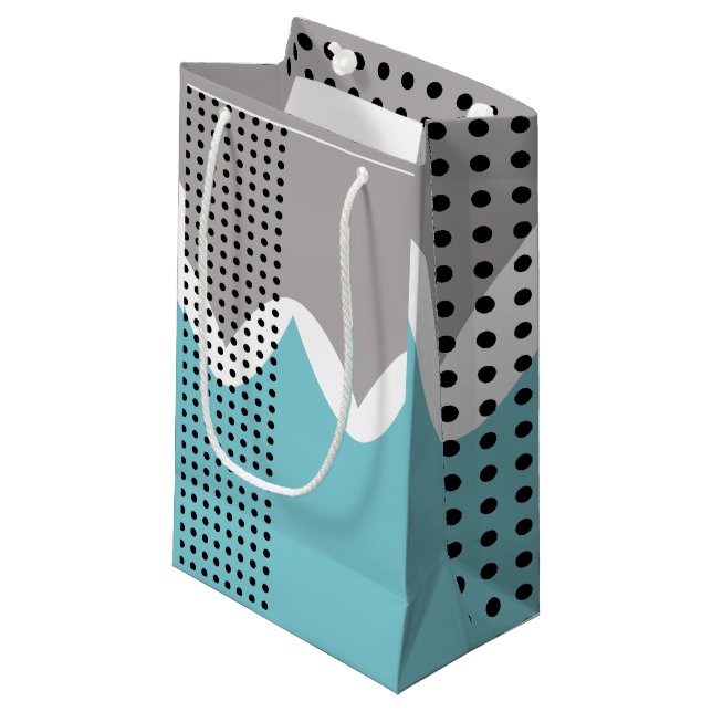 Abstract Wiggles  Small Gift Bag (Front Angled)