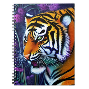 Abstract Wild Majestic Predator Tiger Notebook