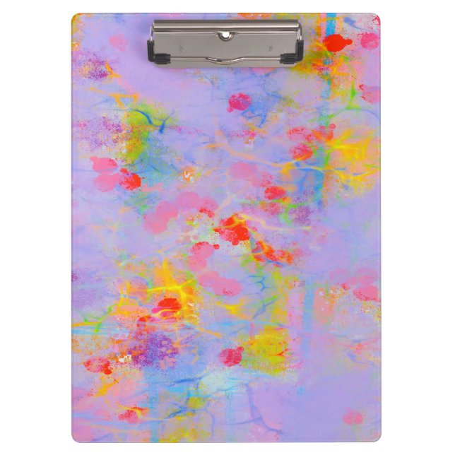Abstract Wildflower Field Design Clipboard (Front)