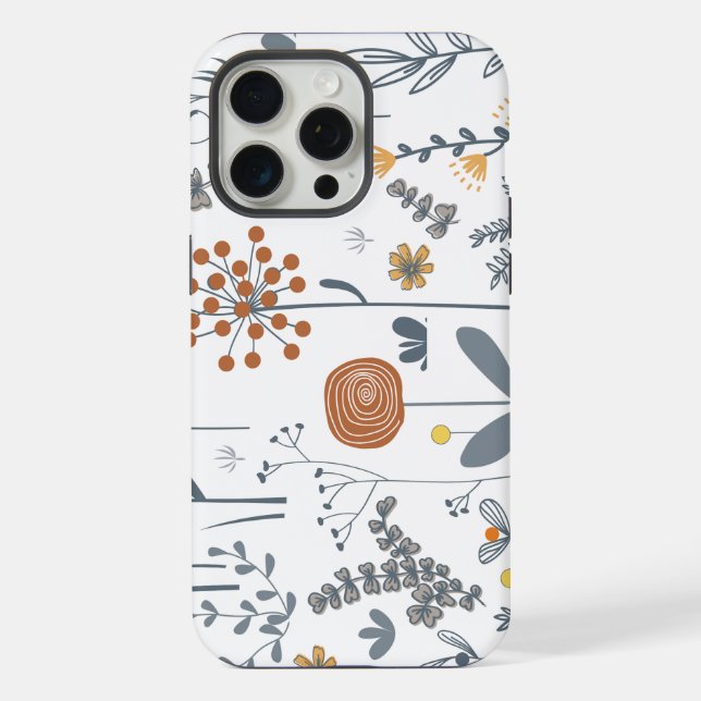 Abstract WildFlower iPhone Case (Back)