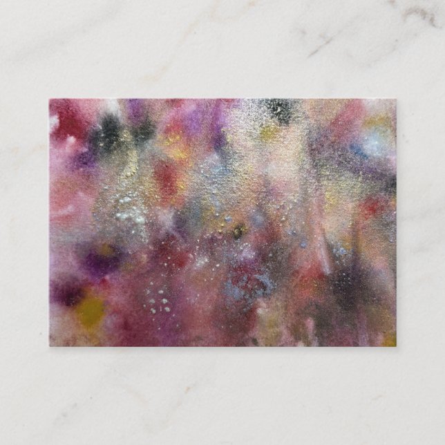 Abstract wildflowers enclosure card (Front)