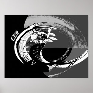 ABSTRACT WINDMILL 2 POSTER
