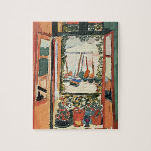 Abstract Window with Wine Glass Jigsaw Puzzle