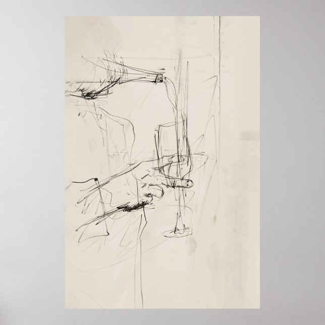 Abstract Wine Pouring Art -  Poster (Front)