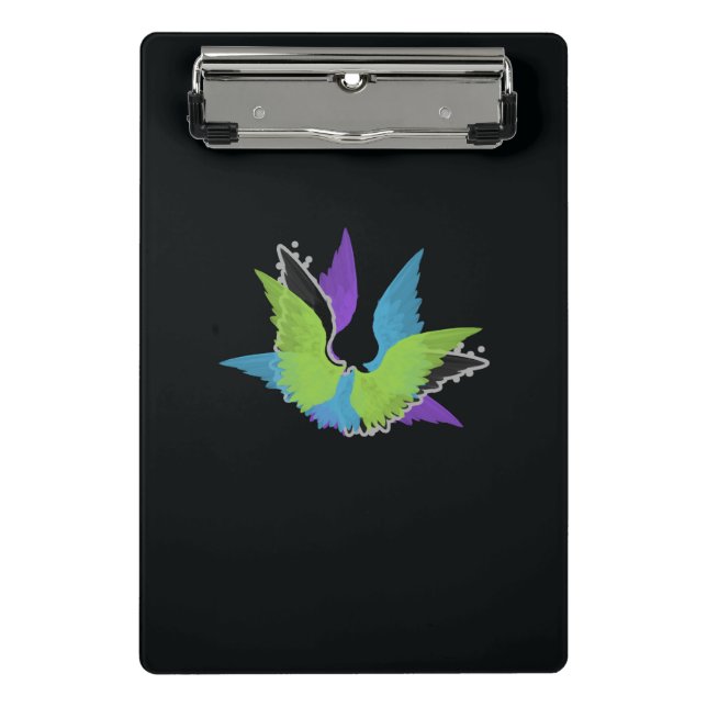 Abstract Wings Mini Clipboard (Front)