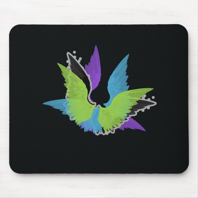 Abstract Wings Mousepad (Front)