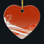 Abstract Winter Wonderland Hart Ornament<br><div class="desc">This beautiful Abstract winter wonderland Hart Ornament is an nice gift for Special Occasions,  Christmas,  Wedding Gifts,  Engagements Gifts,  Major Holidays,  Hanukkah gifts,  Passover Gifts,  Greeting's,  Morthers day, </div>