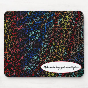 abstract wire design with quote mouse pad