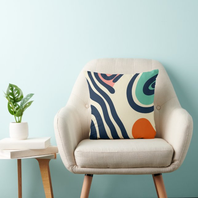 Abstract with a minimal retro design cushion (Chair)