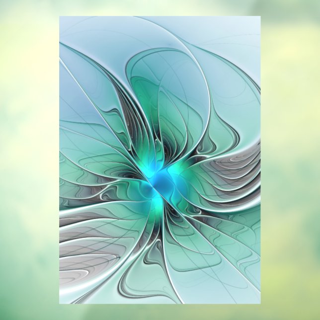 Abstract With Blue, Modern Fractal Art (Sheet 3)