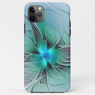 Abstract With Blue, Modern Fractal Art iPhone 11 Pro Max Case