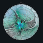 Abstract With Blue, Modern Fractal Art Dartboard<br><div class="desc">Unusual abstract art for You.
Design for your dartboard and more.</div>