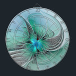 Abstract With Blue, Modern Fractal Art Dartboard<br><div class="desc">Unusual abstract art for You.
Design for your dartboard and more.</div>