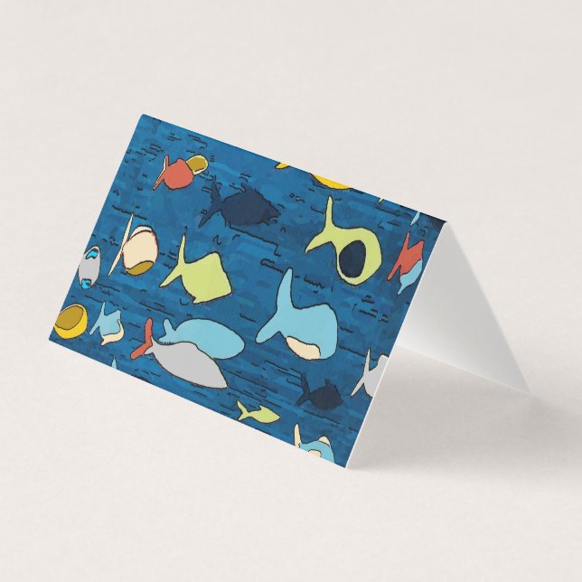 Abstract With Tropical Fish (Front)