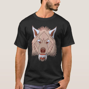 Abstract Wolf Motif Predator Face Wolfs Artwork 1 T-Shirt